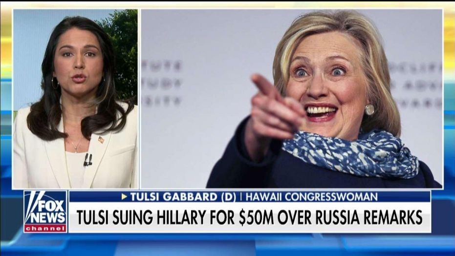 Tulsi Gabbard Files $50M Suit Against Hillary Clinton