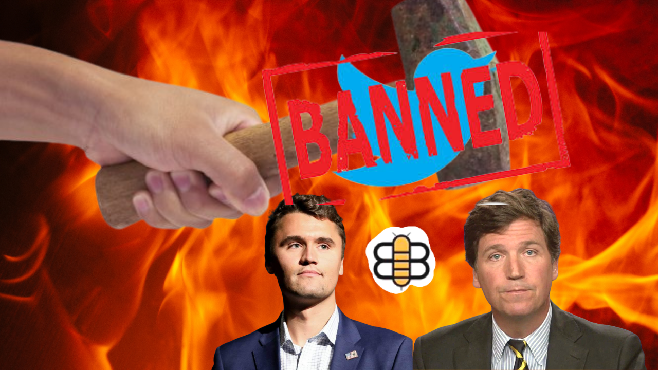 twitter drops censor hammer on Tucker Carlson, Babylon Bee and Charlie Kirk