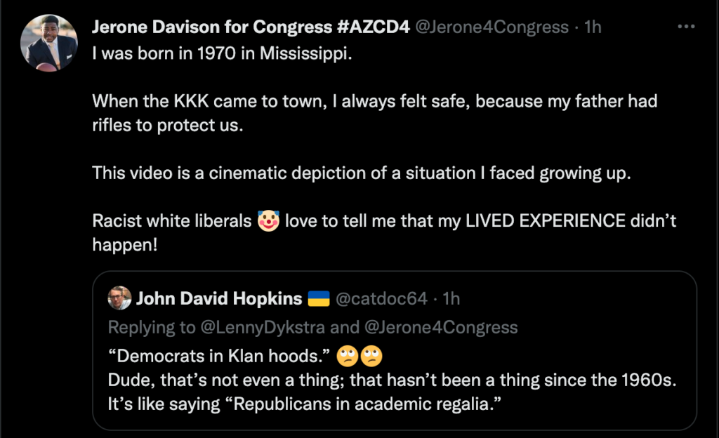 Jerone Davison. The Most Meteoric Campaign Ad For A Conservative?