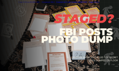 Staged? FBI Photo Dump Shows So-Called Top Secret Docs On Floor