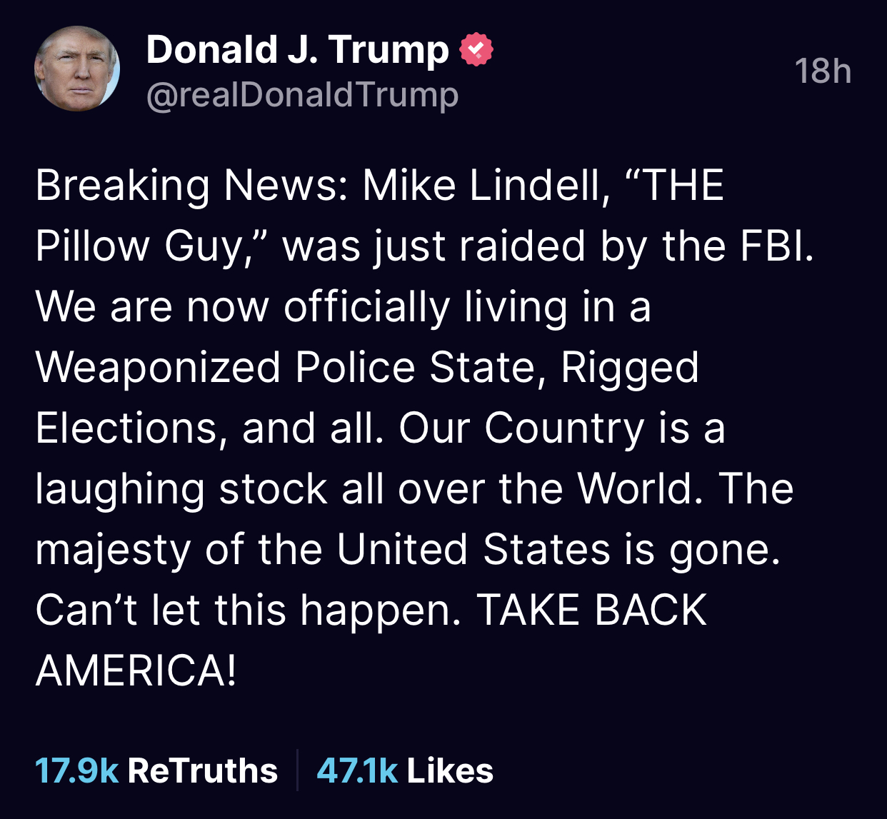 Latest FBI Raid: Mike Lindell